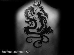 фото тату тигр и дракон 07.12.2018 №010 - tattoo tiger and dragon - tattoo-photo.ru